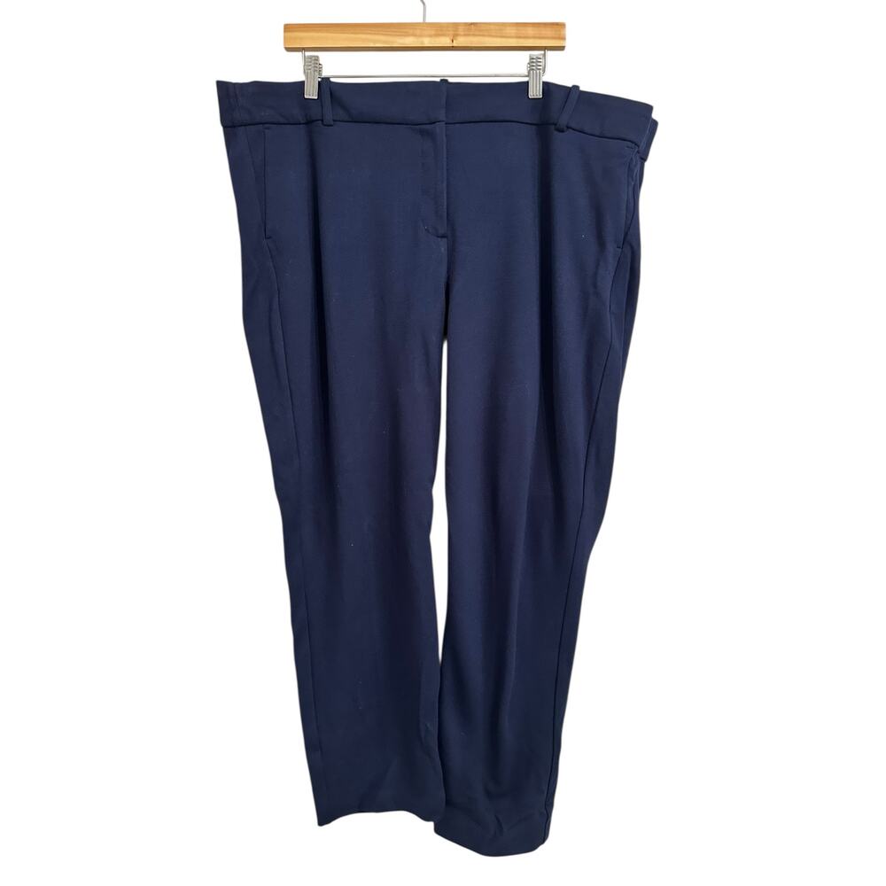 J. Crew 365 Cameron slim pant in stretch‎ twill navy plus size 22 #K5953
